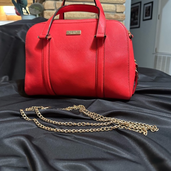 kate spade Handbags - Kate Spade Newbury Lane Leather Satchel in Coral